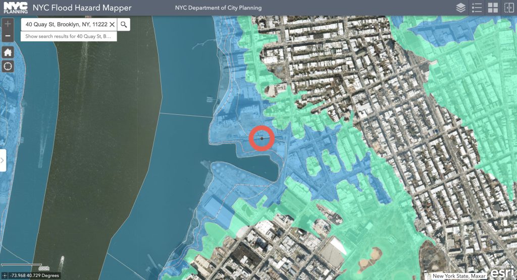 NYC Flood Hazard Map